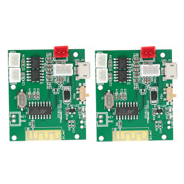 1 par Power Amp-modul förstärkarkort Audio Stereo Sound Speaker för Bluetooth 5.0 TWS 3.7‑5V