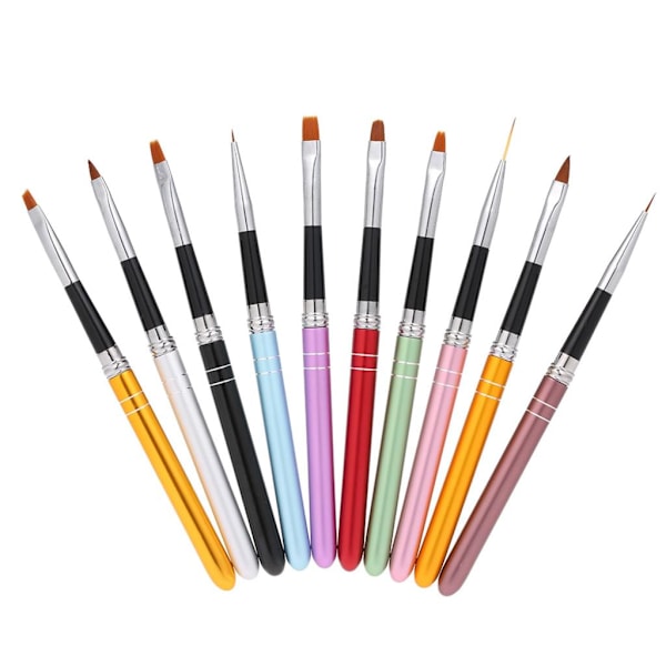 Gelborste 10-delad nagelborste set,