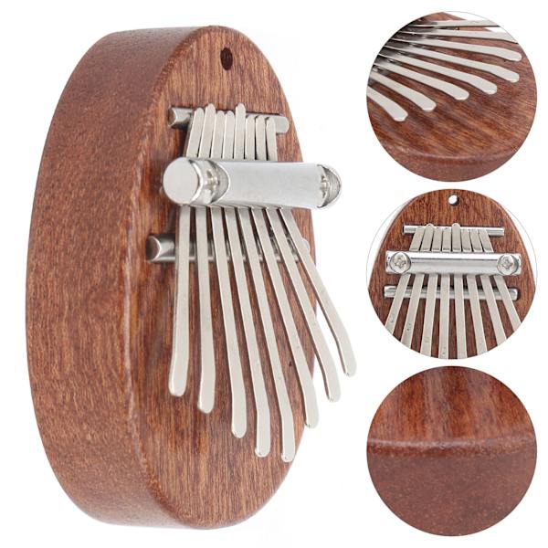 Miniatyr tummepiano söt bärbar fingerkalimba med 8 tangenter för barn vänner på semester