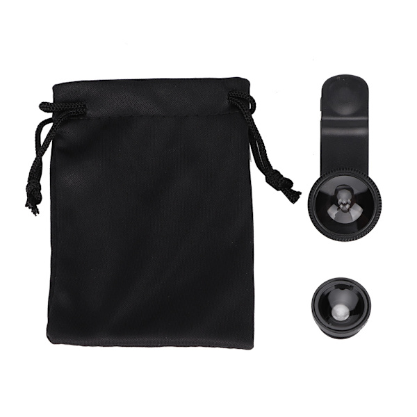 LIEQI 3-i-1 Mobiltelefon 0,67X Supervidvinkel + Makroobjektiv + Fisheye-objektiv