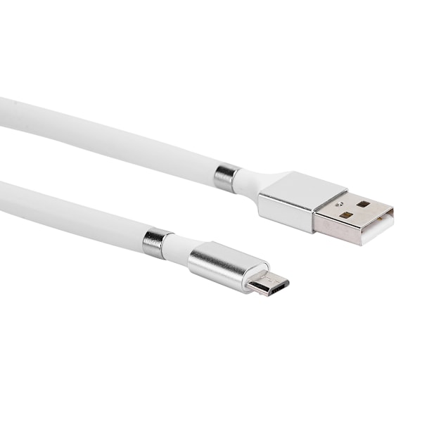 1m/3,3ft Bärbar Mjuk Datakabel Micro Usb Snabbladdningskabel med Magnetisk Ring
