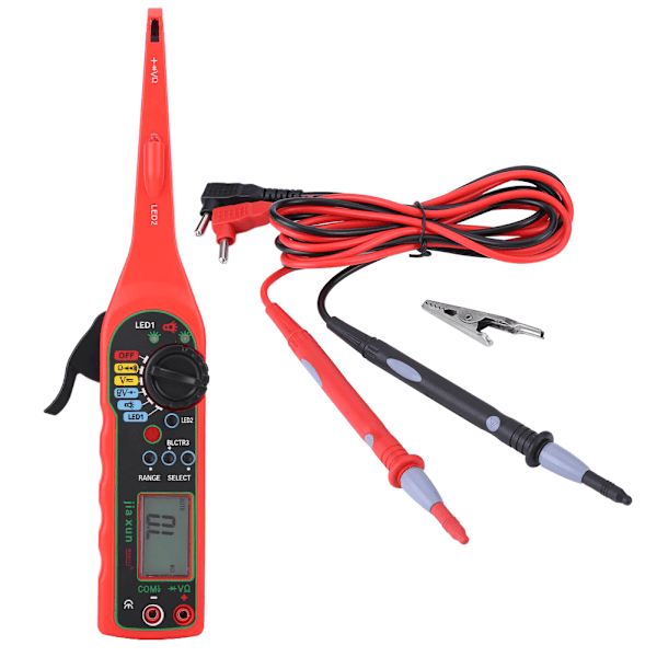 Automatisk krets tester multimeter lampe bilreparasjon bil elektrisk diagnose verktøy rød