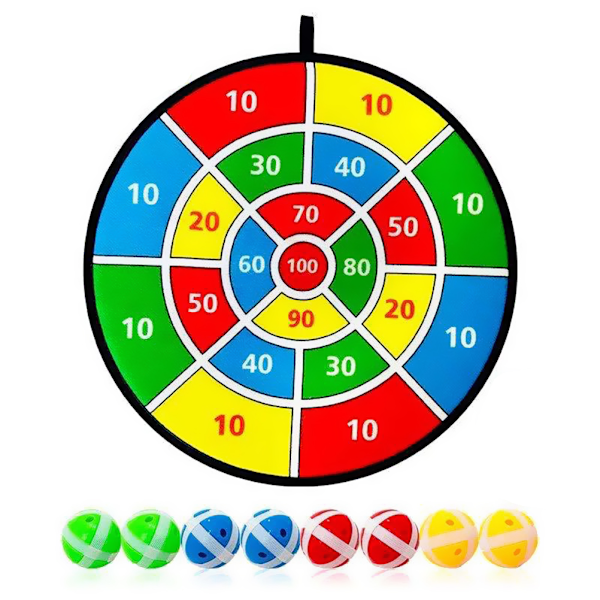 Lasten dart-taulusetti Dart-taulu 8 tahmealla pallolla Turvallinen dart-peli Dart-taulu Lasten syntymäpäivälahja