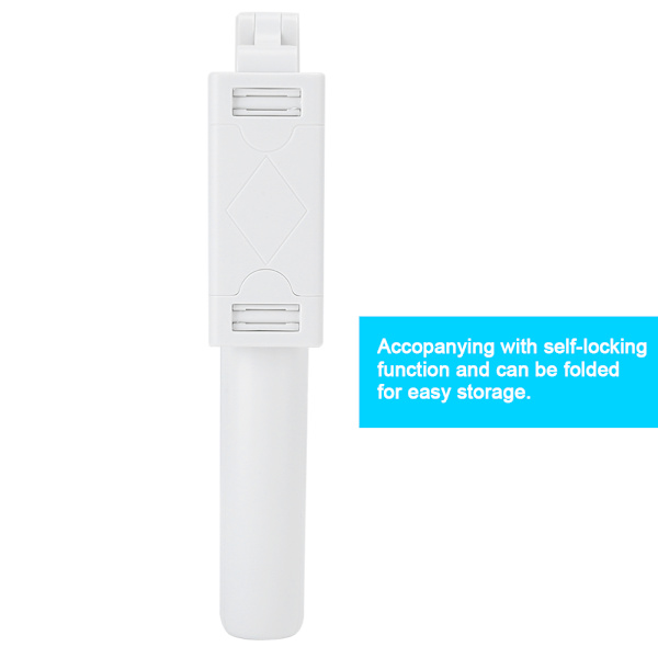 K07 Mobiltelefon Bärbar Fjärrkontroll Bluetooth Slutare Selfie Stick med Utökningsbar Stativ
