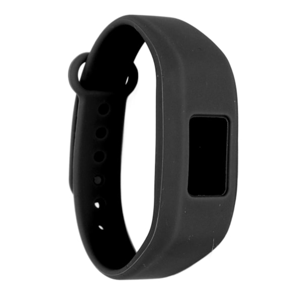 Silikone urrem udskiftningsrem justerbar ur armbånd til Garmin Vivofit3Sort