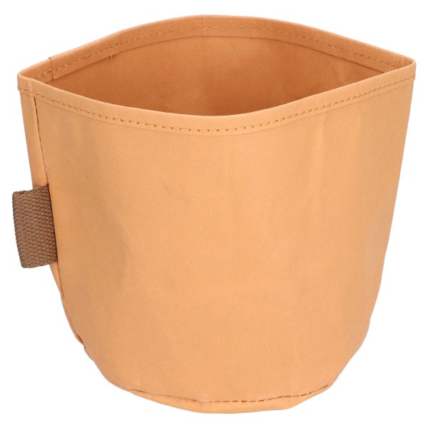 Kraftpapirpose med vaskbar retro multifunksjonell resirkulerbar oppbevaringspose for hjem, fest, bryllup (14x14cm)