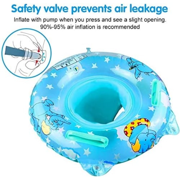 Uppgraderad Säkerhet Babybadring, Uppblåsbar Baby Pool Badring För Småbarns Simskoj, Dubbeldäckad Luftkammare, Babysäkert Material, Perfekt För Sommaren