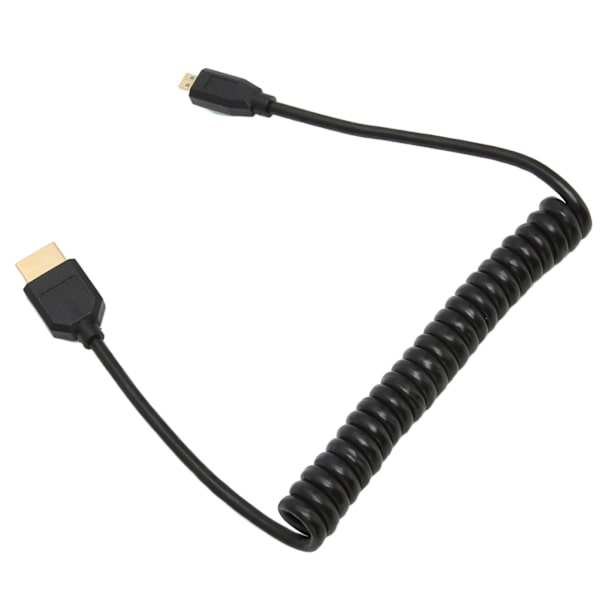 HD Multimedia Interface-kabel med fjäderåterdragning, A-hane till D-hane, 8K 60Hz, Micro HD Multimedia Interface-kabel