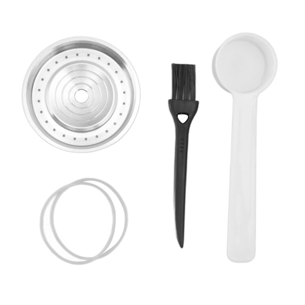 Kaffe Kapsel Locket 304 Rustfritt Stål Rustfritt Gjenbrukbar Påfyllbar Kaffe Kapsel Tetning Deksel