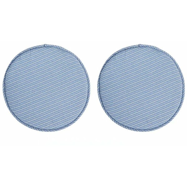 Andningsbar Pallkudde Överdrag 33 cm Blå Rand, Halkfri Baksida Jämn Komfort Memory Foam Dekorativ Prydnadskudde, Lättskött