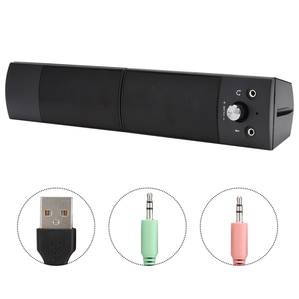SADA V-117 Kablet datamaskinlyd 3W Hjemmeskrivebord Liten høyttaler Notatbok Subwoofer for Surround Sound