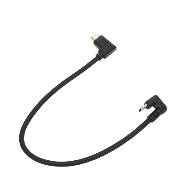 Typ C-datakabel hane till hane 10 Gbps snabbladdning 4K 60Hz armbågsdataförlängningssladd 11,8 tum
