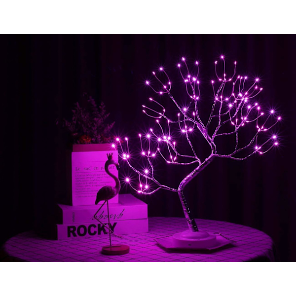 Bonsai-bordslampa, konstgjord LED-ljus, 8 lägen