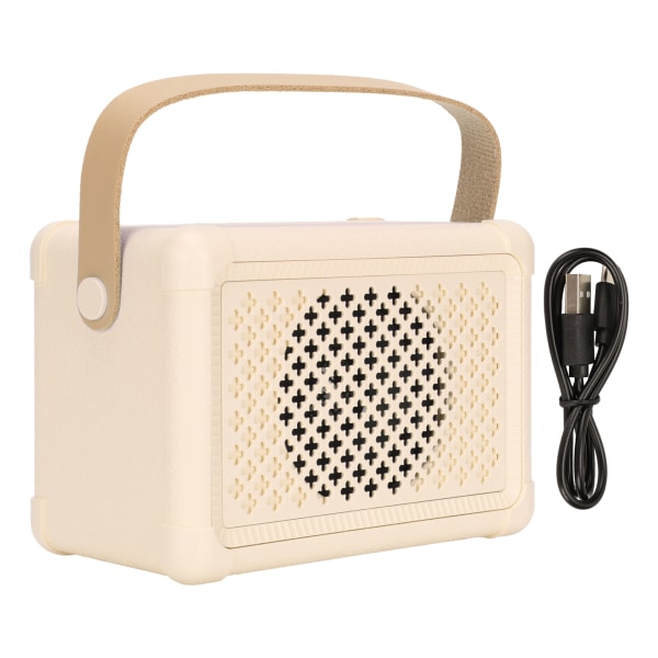 Retro Bluetooth-högtalare HiFi-bas Låg energiförbrukning Snabb överföring Multifunktionell Vintage trådlös högtalare