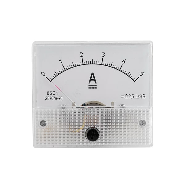 DC 0-5A DC Analog 85C1 Virtamittari Jännite 2.5 Tarkkuus Jännite Analogi Voltimittari Paneeli
