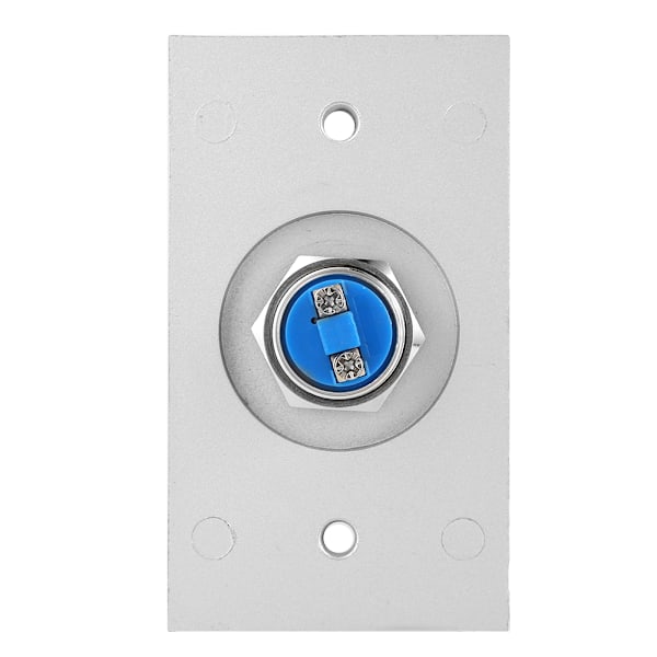 Aluminiumlegering Dörröppningsknapp Utgångsknapp för Hemåtkomstkontrollsystem 12V(B80 Liten Knapp)