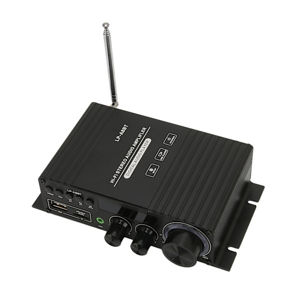 Bil Mini Audio Powerforstærker Bluetooth 5.0 2.0 Kanal Koaksial Dekodning Høj Lav Tuning med Fjernbetjening
