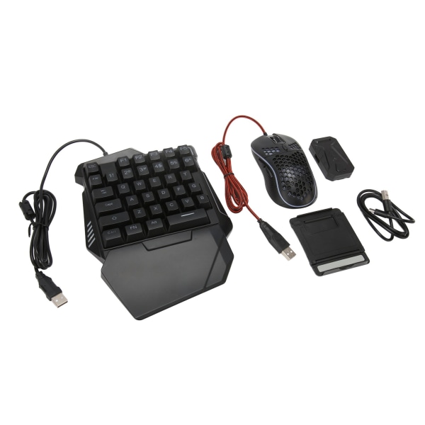 Tastatur- og musekonvertersett kablet RGB halvspilltastatur med kablet musekonverteradapter for Android for Harmony