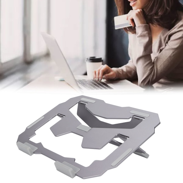 Datorställ Bred Kompatibilitet Ergonomisk Design Hållbar Portabel Skrivbordshållare Grå