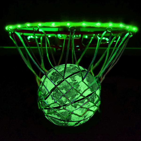 Størrelse 7 lysende basketball for nattspill  Dye Light Up Basketball  i mørket basketball gaver leker for voksne barn