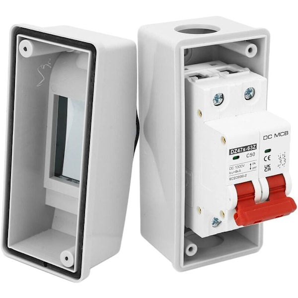 Solcellsbrytare, DC miniatyrbrytare säkerställer pålitlig effektkontroll för solsystem, 2P 1000V 50A med hög brytförmåga