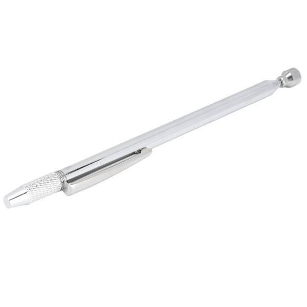 Teleskopisk magnet LAN‑5006 i rustfrit stål, 2lb permanent magnet pickup pen værktøj, sølv