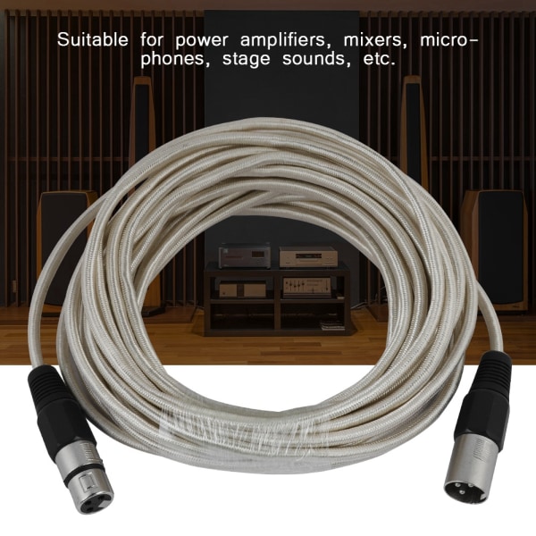 Høj kvalitet XLR han til hun mikrofon kabel lyd mikrofon kabel (10 m)
