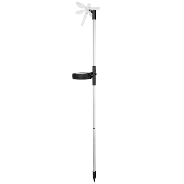 2 st/set Unik Sländsolcells LED-gräsmattslampa Färgförändrande Trädgårdsstake Ljus Dekoration