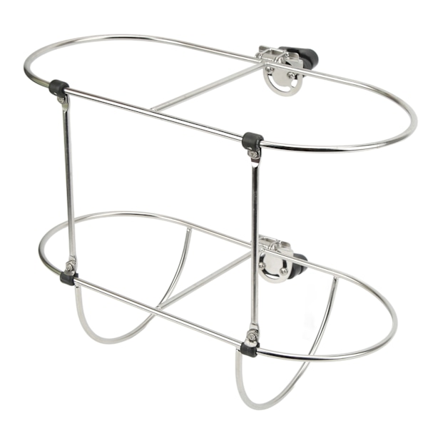 Båt Skjermholder Stativ 304 Rustfritt Stål Sammenleggbar Dobbel Holder for 7in Marine Yachter Skjerm