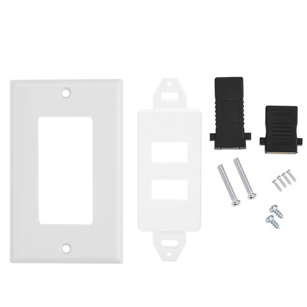 HDMI USB3.0 To-i-ett integrert multimediaveggpanel lyd- og videosokkel