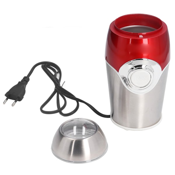 Hemma Liten Kaffekryddkvarn Elektrisk Kaffebönkvarn med Rostfritt Stålblad för Örter Pepparkorn EU 220V