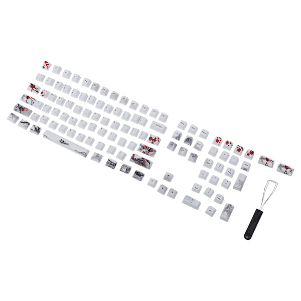 Keycaps PBT 5-sidig sublimering 110 taster tastaturcaps for mekaniske optiske tastaturer (engelsk koreansk)
