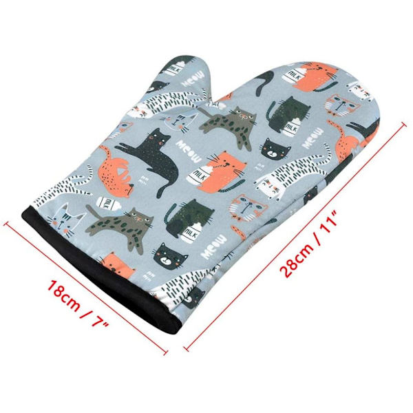 Ugnshandskar, grytunderlägg, ugnshandskar, ugnshandskar, ugnshandskar, ugnsvantar, matlagningshandskar, ugnshandskar, värmebeständiga kökshandskar, 2-pack