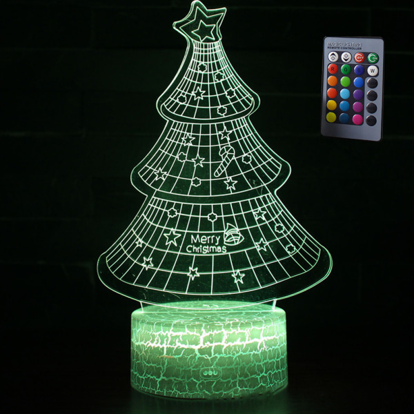 Christmas tree series 3D table lamp, LED creative gift colorfu