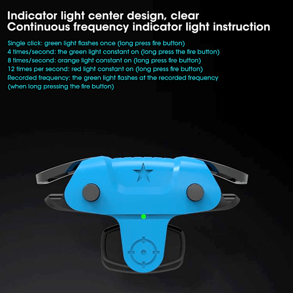 Mobiltelefon spillutløser spillbrannknapp siktetast L1R1 skytekontrollerknapp