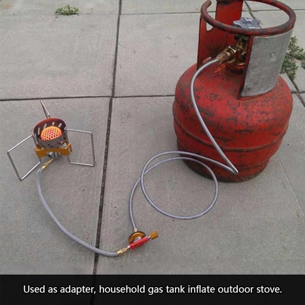 Adapter för utomhuscampingspis Använd hushålls LPG-cylinder Gastank Konverteringshuvud