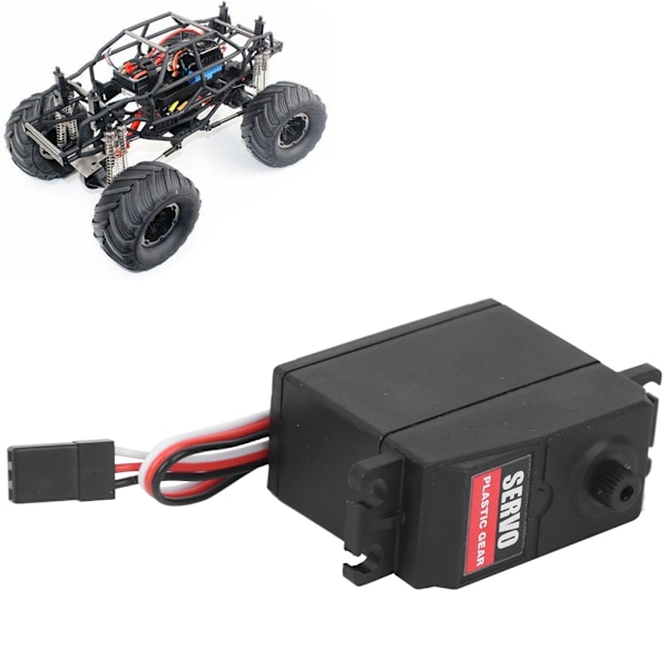 Metallväxel-servo med stark anpassningsförmåga, enkel installation för dina RC-bilar, hög precision, låg elektromagnetisk störning, vattentålig