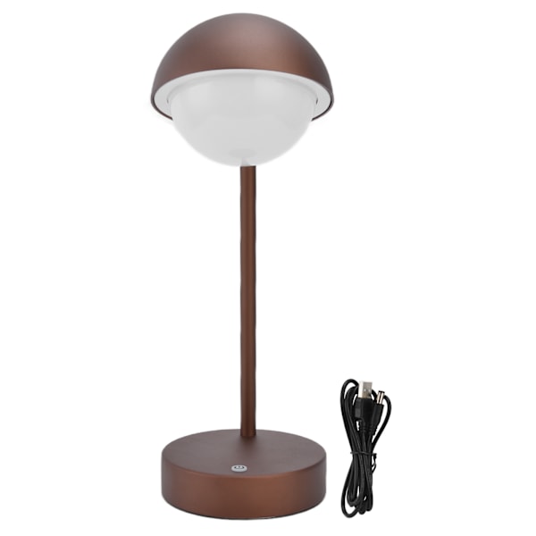 LED-skrivbordslampa med touch-dimmer, uppladdningsbar metallbordslampa för studierum, matbord, sovrum, vardagsrum