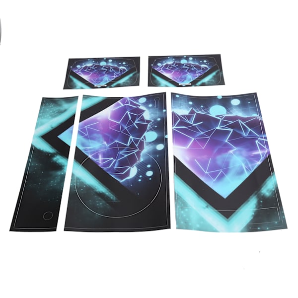 Geometrisk figur mønster klistremerke beskyttende hud klistremerke for Xbox Series S kontroller og konsoll