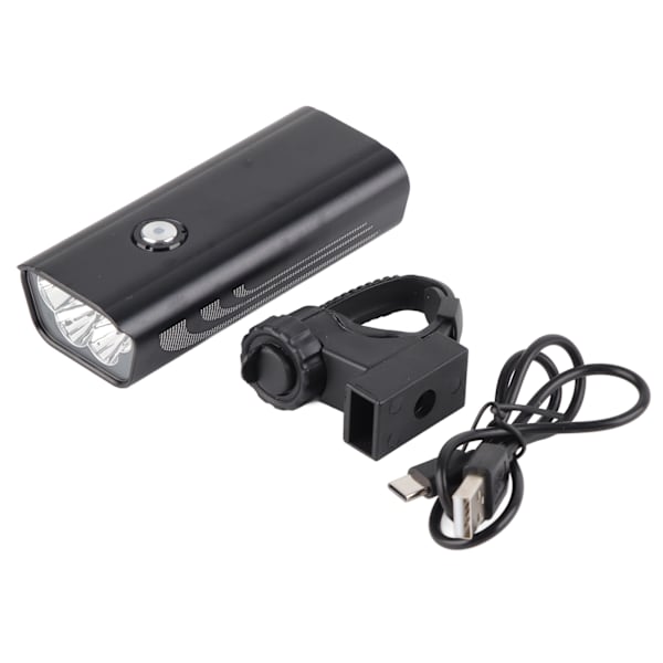 Cykel forlygte 6000lm 6 tilstande IPX6 vandtæt USB opladning 5 LED cykel forlygte til natkørsel løb vandreture