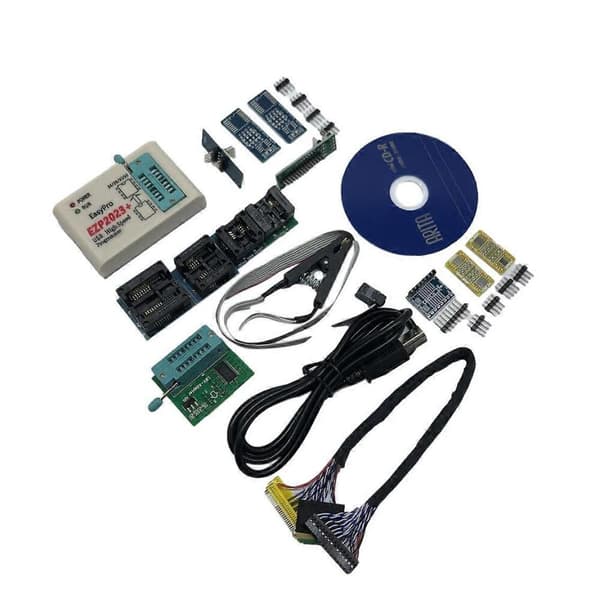 EZP2023 USB SPI-programmerer med 12 adapterstøtte 24 25 93 95 EEPROM Flash Bios-kompilator Høyeste P