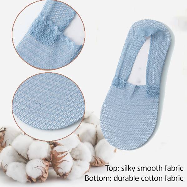Spetsbåtsockor, andningsbara, halkfria, lätt textur, för matta