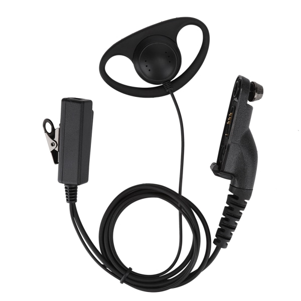 ABS D-typ Walkie Talkie Öronkrok Headset PTT MIC Hörlur för Motorola P8268 Radio