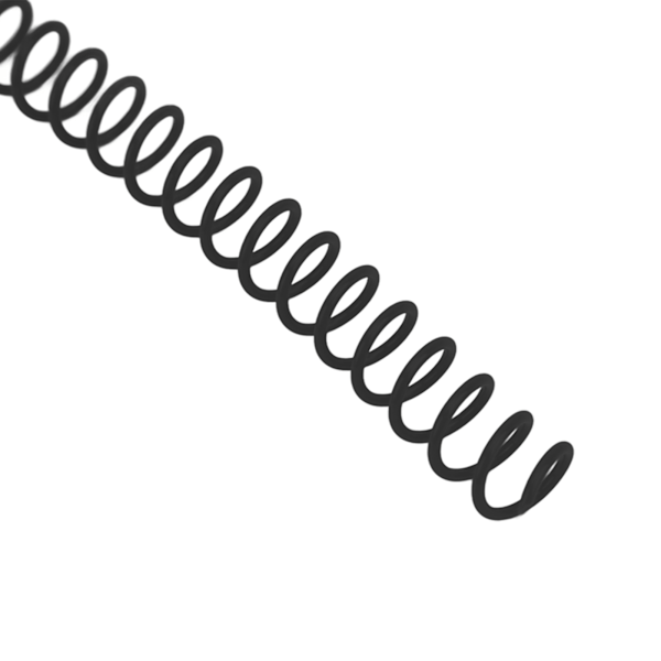 20 st spiralbindningsfjädrar med stor kapacitet, ryggkam, 30 hål, 13 mm diameter, svart