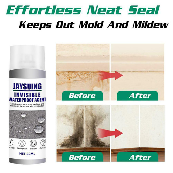 30ml Anti-läckande myrspray Mighty myrspray Superpolymer spray Osynlig vattentät agent