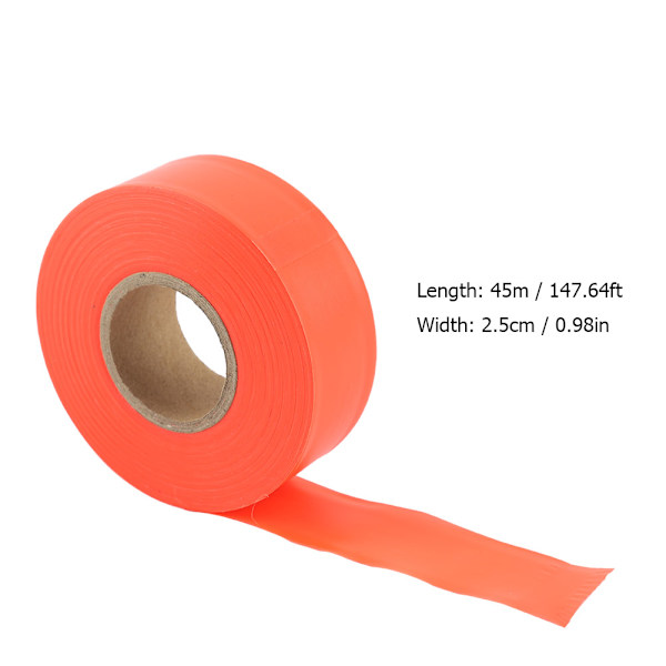 Hög synlighet camping markering band rulle försiktighetstejp (orange)
