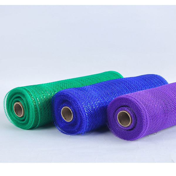 Polymeshband, Metallisk Folie Lila, 10 Yards, 10\"