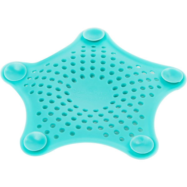 Søstjerne afløbsdæksel/hårstopper, Surf Blue