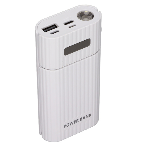 H02 2x 21700 Akkulokeron 3-porttinen tulo DIY USB-virtapankkisarja Akunlaturi matkapuhelimelle