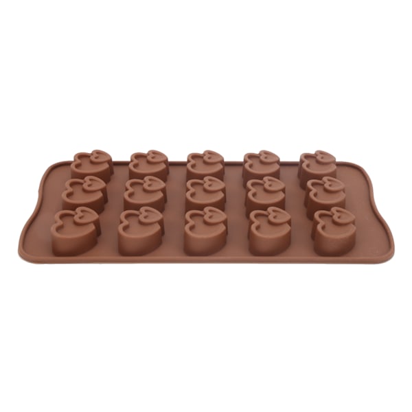 Chokoladeform Silikon Non-Stick DIY Slikkepinde Kageform Hjerte S